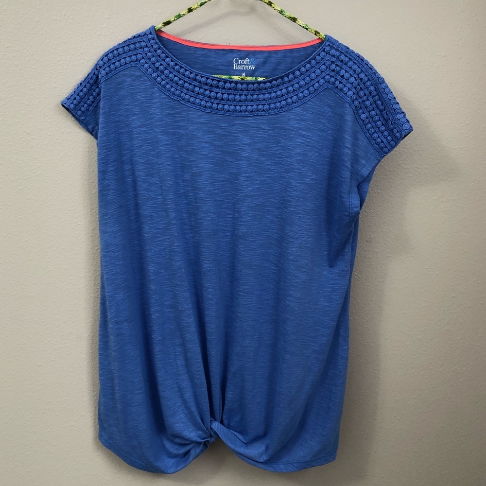 Blue Twist Top